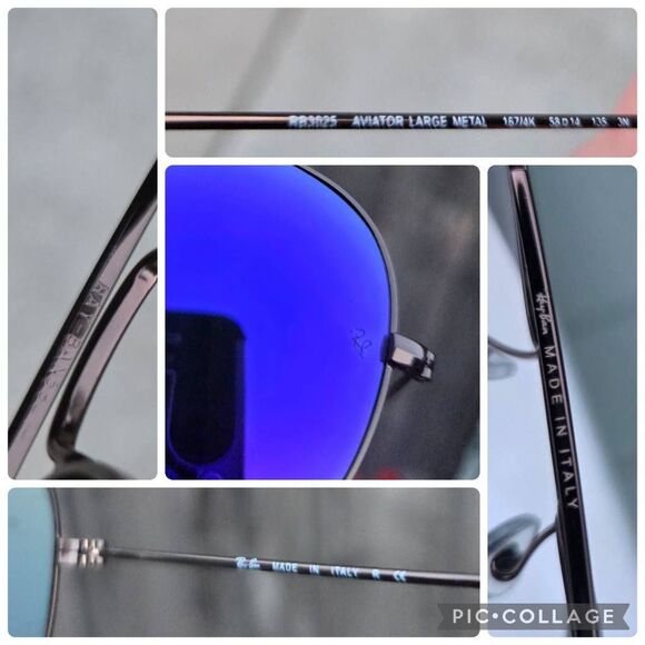 Ray-ban Aviator 2 Lilac Mirrored Gradient Lens Bronze-Copper Sunglasses - Picture 8 of 8